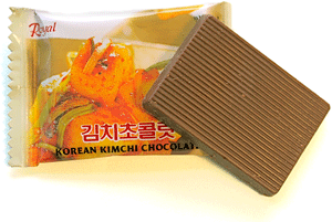 piece of Kimchi chocolate