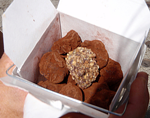 Delicious hand-shaped truffles from XOX