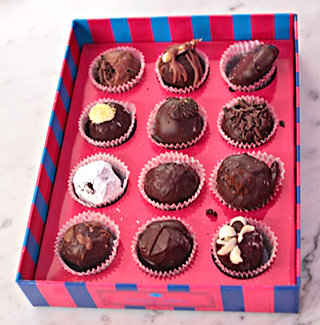 Timothy Adams box of chocolates