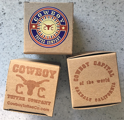Cowboy Toffee boxes