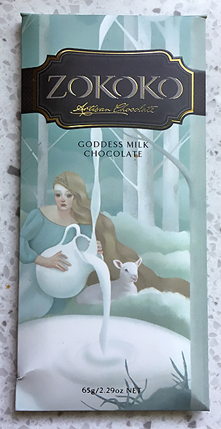 Zokoko Goddess Milk Chocolate bar