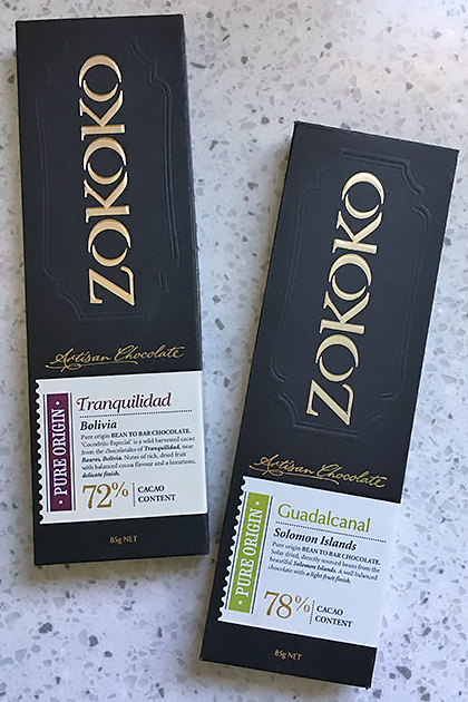 Zokoko bean to bar packaging